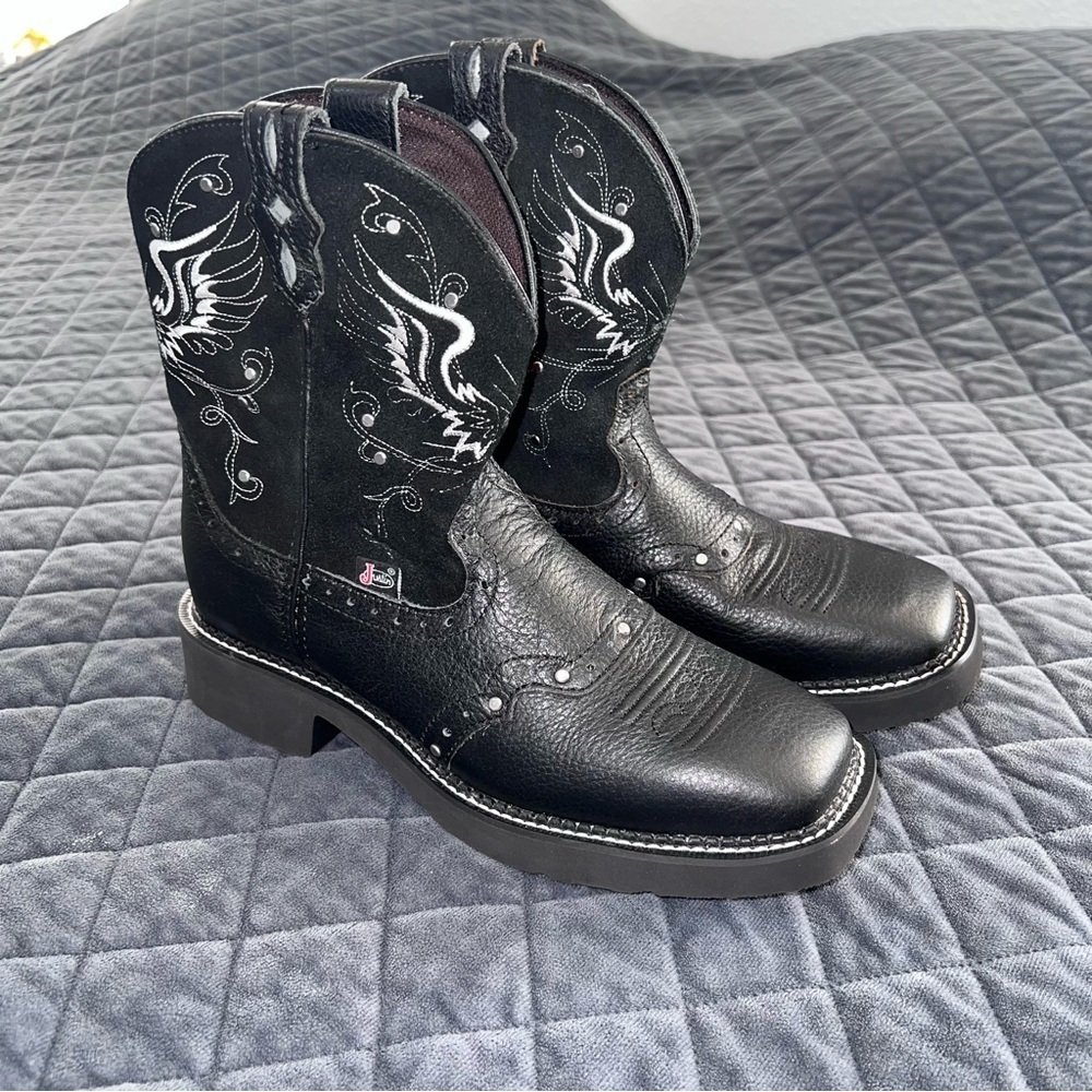 Justin Boots Women’s 9 B Gypsy Mandra Cowgirl Cowboy Angel Wings Cross